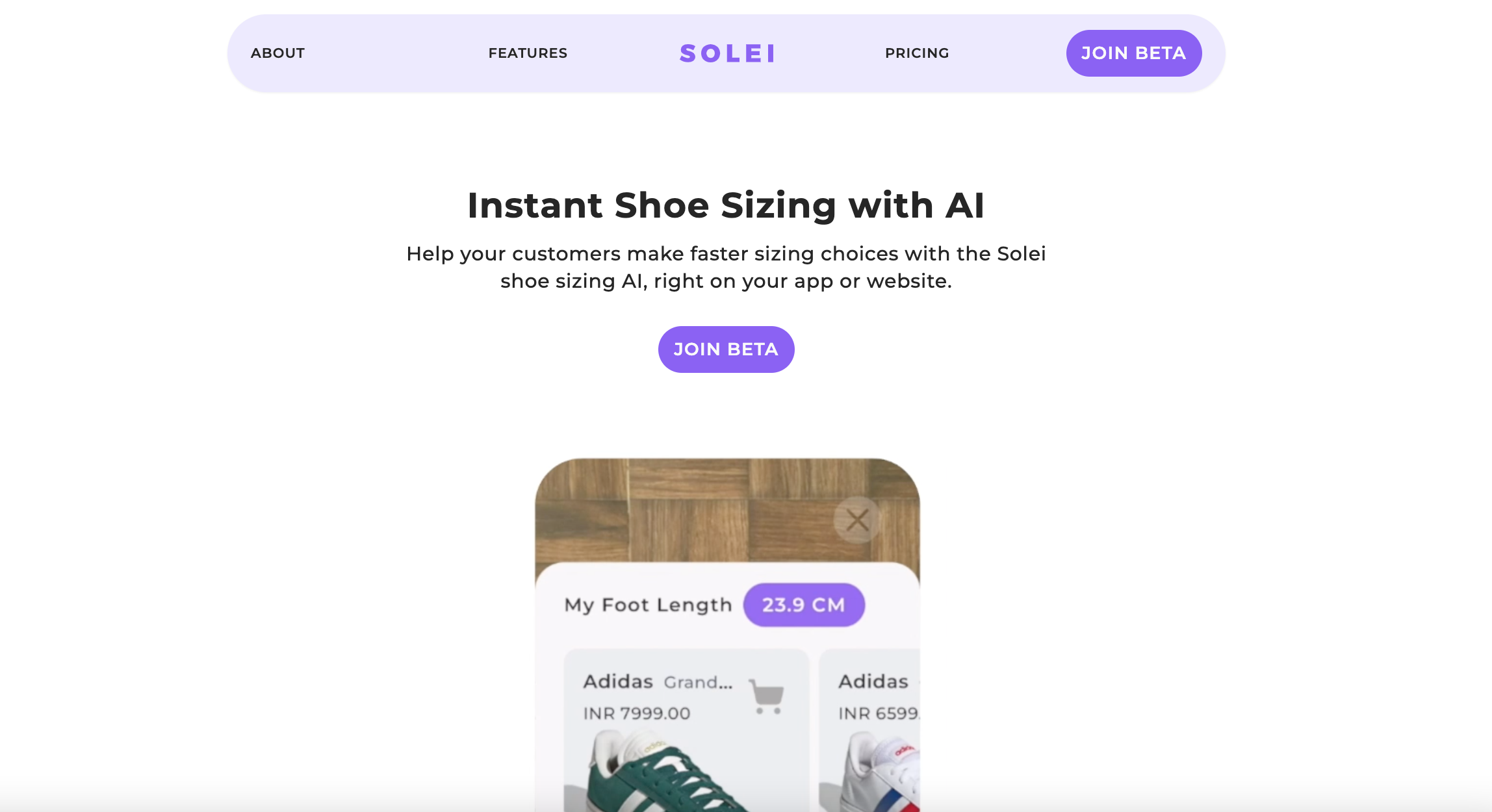 A thumbnail image for Solei: An AI-driven shoe-size recommender.